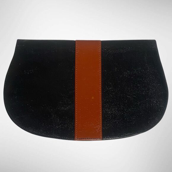 Vintage Women's Bifold Wallet Purse Black Brown Soft Genuine Leather Retro Style - Picture 2 of 12